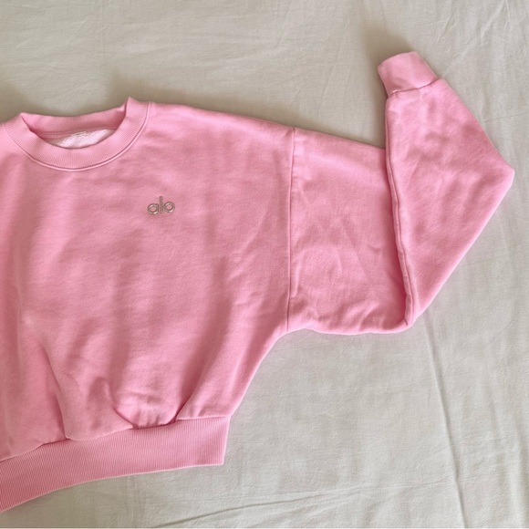Pink Crop Crewneck - alo - Picture 6 of 15